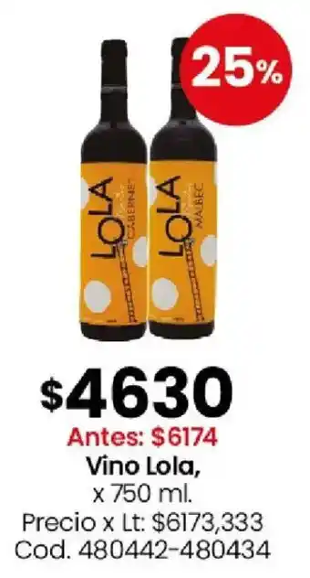 Coto Lola vino oferta