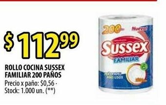 Punto Mayorista Rollo cocina sussex familiar 200 paños oferta