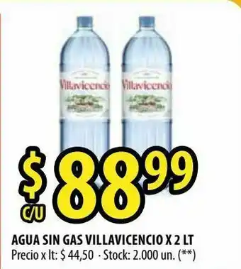 Punto Mayorista Agua villavicencio sin gas 2l oferta
