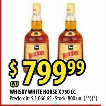 Punto Mayorista Whisky white horse 750cc oferta