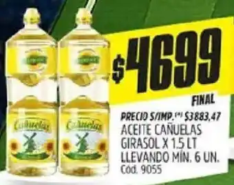 Cañuelas aceite girasol