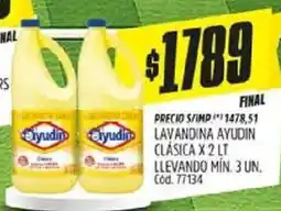 Supermercados Yaguar Ayudín lavandina clásica oferta