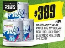 Supermercados Yaguar My hogar papel hig. bco oferta