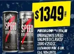 Supermercados Yaguar Speed energizante unlimited clasico zero oferta