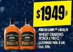 Supermercados Yaguar Whisky criadores petaca oferta