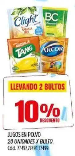 Supermercados Yaguar Clight ,Bc, Tang jugos en polvo oferta