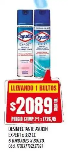 Supermercados Yaguar Ayudín desinfectante expert oferta