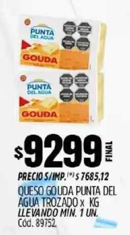Supermercados Yaguar Punta del agua queso gouda trozado oferta