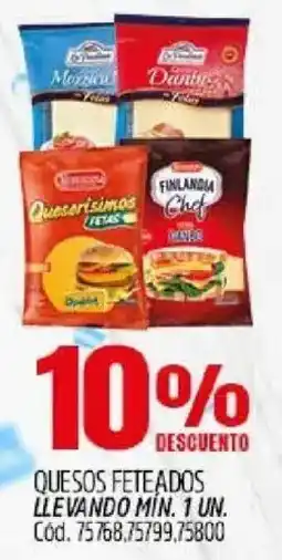 Supermercados Yaguar Quesos feteados oferta