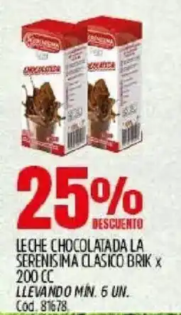 Supermercados Yaguar La serenisima leche chocolatada clasico brik oferta