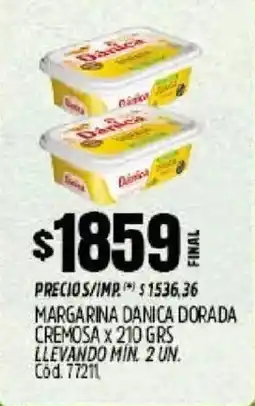 Supermercados Yaguar Danica margarina dorada cremosa oferta