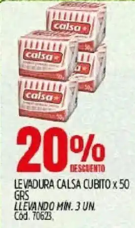 Supermercados Yaguar Calsa levadura cubito oferta