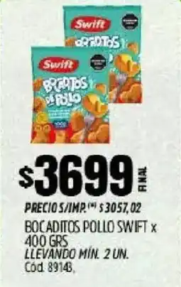Supermercados Yaguar Swift bocaditos pollo oferta