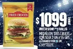 Supermercados Yaguar Tres cruces medallon con soja oferta