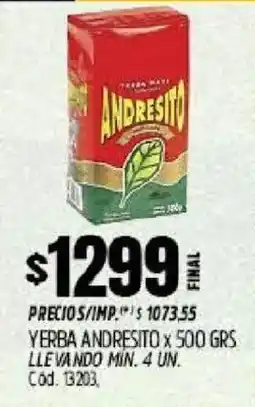 Supermercados Yaguar Andresito yerba oferta