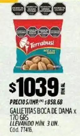 Supermercados Yaguar Boca de dama galletitas oferta