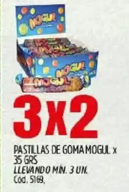 Supermercados Yaguar Mogul pastillas de goma oferta
