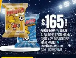 Supermercados Yaguar Alfajor fulbito mani choc oferta