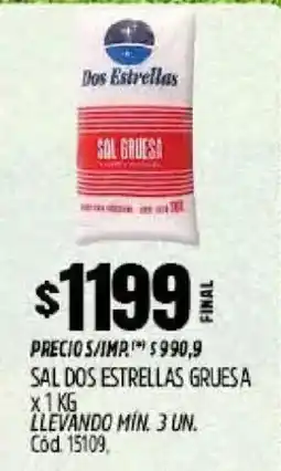Supermercados Yaguar Sal dos estrellas gruesa oferta
