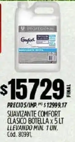 Supermercados Yaguar Comfort suavizante clasico botella oferta