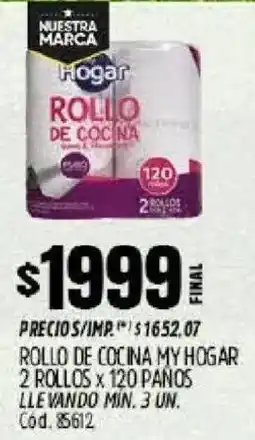 Supermercados Yaguar My hogar rollo de cocina oferta