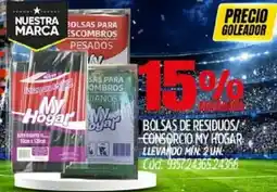 Supermercados Yaguar My hogar bolsas de residuos/ consorcio oferta