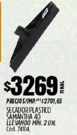 Supermercados Yaguar Secador plastico samantha 40 oferta