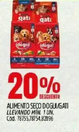 Supermercados Yaguar Dogui/gati alimento seco oferta