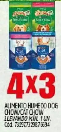 Supermercados Yaguar Dog chow/cat chow alimento humedo oferta