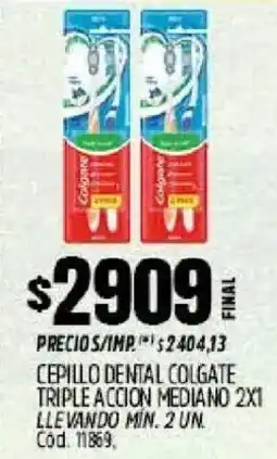 Supermercados Yaguar Colgate cepillo dental triple accion mediano oferta