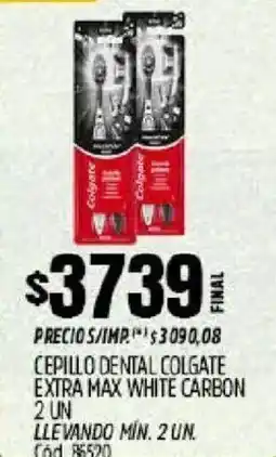 Supermercados Yaguar Colgate cepillo dental extra max white carbon oferta