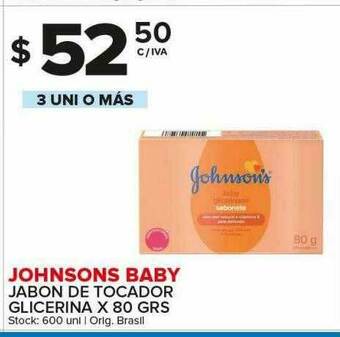 Carrefour Maxi Johnsons Baby Jabon De Tocador Glicerina oferta