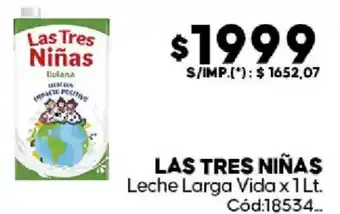 Las tres niñas leche larga vida
