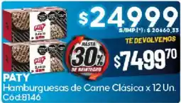 Diarco Paty hamburguesas de came clásica oferta