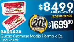 Diarco Barraza queso cremoso media horma oferta