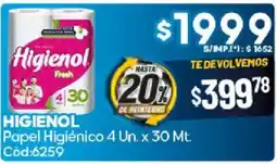 Diarco Higienol papel higiénico oferta