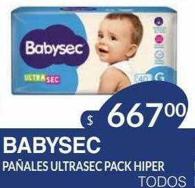 Masivos Babysec Pañales Ultrasec Pack Hiper oferta