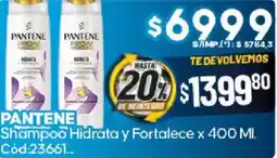 Diarco Pantene shampoo hidrata y fortalece oferta