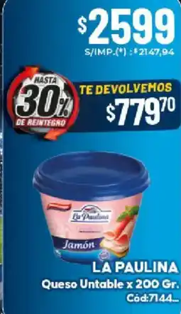 Diarco La paulina queso untable oferta