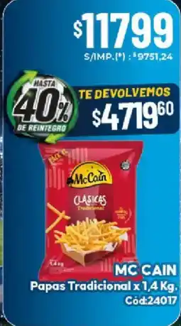 Diarco McCain papas tradicional oferta