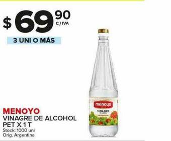 Carrefour Maxi Menoyo Vinagre De Alcohol oferta