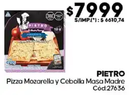 Diarco Pietro pizza mozarella y cebolla masa madre oferta