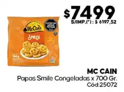 Diarco McCain papas smile congeladas oferta