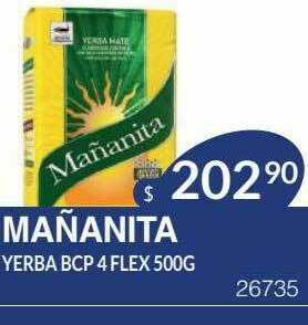 Masivos Mañanita Yerba Bcp 4 Flex oferta