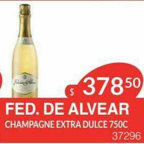 Masivos Fed. De Alvear Champagne Extra Dulce oferta