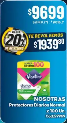 Diarco Nosotras protectores diarios normal oferta