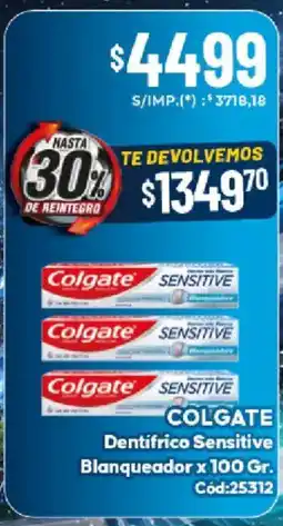 Diarco Colgate dentifrico sensitive blanqueador oferta