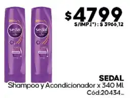 Diarco Sedal shampoo y acondicionador oferta
