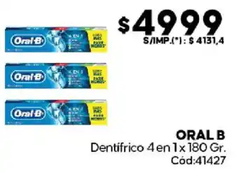 Diarco Oral B dentifrico 4 en 1 oferta