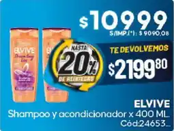 Diarco Elvive shampoo y acondicionador oferta